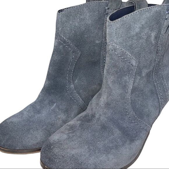 Sam Edelman Blue / Grey Suede Ankle Boots - Picture 2 of 8